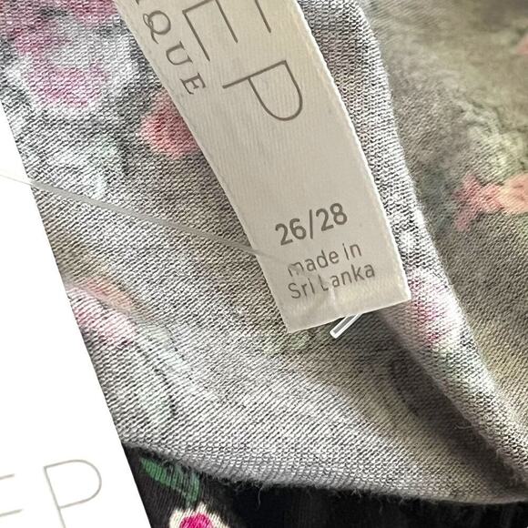 Cacique Lane Bryant NWT Rose Print Knit Sleep Chemise Cami Top Plus Size 26 / 28 - Picture 6 of 9